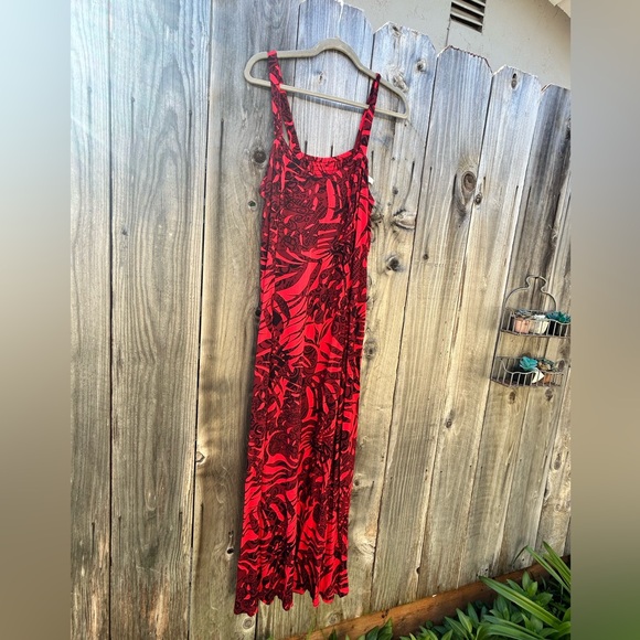 Serendipity Maui Dresses & Skirts - Vintage Serendipity Maui XL Red and Black Maxi Dress